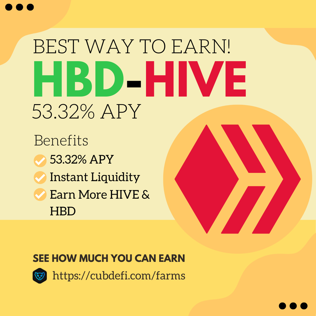 Are You Hodling HBD and HIVE? How to Earn Over 53.32 APY, Paid Daily.png